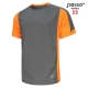 T-Shirt Pesso Breeze, grey-yellow