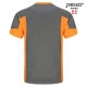 T-Shirt Pesso Breeze, grey-yellow