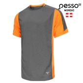 T-Shirt Pesso Breeze, grey-yellow