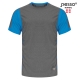 T-Shirt Pesso Breeze, grey-blue