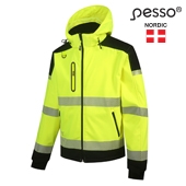 HI-VIS Safety Shell Jacket Top Swede 5217, yellow