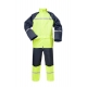 Rainwear Set  coated PVC, navy yellow