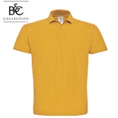 Short-sleeved polo shirt B&C ID.001 Chili Gold