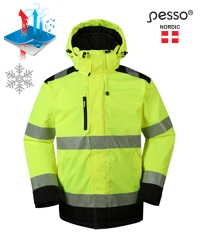 Водонепроницаемой ткани куртка   Hi-Vis