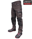 Darbo kelnės Pesso KDRD Twill, rudos | darborubai.lt